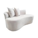 Ver imagem 2 de Namoradeira Sofá Feijão Hana Orgânica Bouclé Marfim