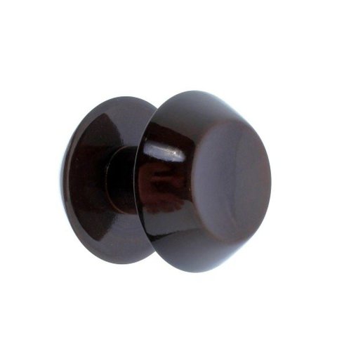 Puxador Duplo Redondo de Madeira para Porta de Vidro Jacaranda