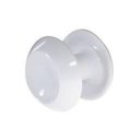 Ver imagem 2 de Puxador Duplo Redondo de Resina para Porta de Vidro Branco Grande