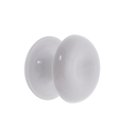 Ver imagem 1 de Puxador Duplo Redondo de Resina para Porta de Vidro Branco Grande