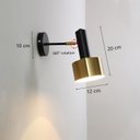 Ver imagem 1 de Arandela Luminária de cabeceira ajustável, moderno, luminária de parede, preto, dourado, luxuoso, nó