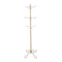 Ver imagem 2 de cabideiro cabide de pé chão ferro ouro DOURADO GANCHOS suporte parede pendurador bolsas roupas