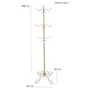 Ver imagem 3 de cabideiro cabide de pé chão ferro ouro DOURADO GANCHOS suporte parede pendurador bolsas roupas