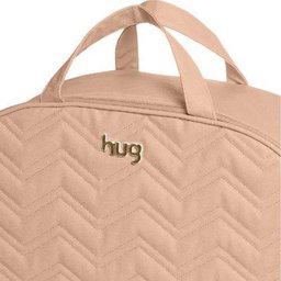 Mala Maternidade com Alça Fixa Chevron XG Nude - Hug Baby - 2