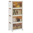 Ver imagem 2 de Armario Organizador Dobravel 4 Andares Empilhavel Organizaçao Decoraçao Livro Roupa Lenço Casa Quart