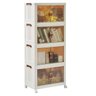 Armario Organizador Dobravel 4 Andares Empilhavel Organizaçao Decoraçao Livro Roupa Lenço Casa Quart - 2