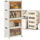 Ver imagem 1 de Armario Organizador Dobravel 4 Andares Empilhavel Organizaçao Decoraçao Livro Roupa Lenço Casa Quart
