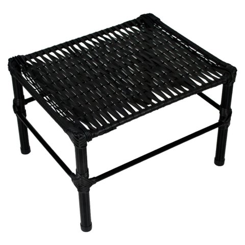 Mesa de Centro para Área Externa Retangular Bela em Fibra Sintética 60cm Acesse Móveis