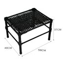 Ver imagem 3 de Mesa de Centro para Área Externa Retangular Bela em Fibra Sintética 60cm Acesse Móveis