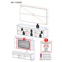 Ver imagem 5 de Rack com Painel para Tv até 65" Multimóveis Flórida Fg3059 Madeirado