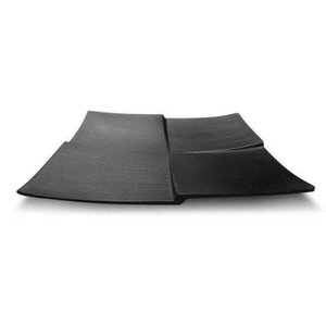 Prato Quadrado Melamina 28 cm Preto Gourmet Mix - GX5379 - Marcamix - MMX 287