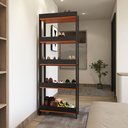 Ver imagem 4 de Sapateira com 3 Prateleiras para Quarto ou Hall de Entrada com Sapatas Plásticas Nos Pés - Preto com