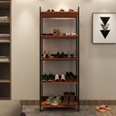 Ver imagem 1 de Sapateira com 3 Prateleiras para Quarto ou Hall de Entrada com Sapatas Plásticas Nos Pés - Preto com