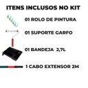 Ver imagem 6 de Rolo 23cm Poliamida + Suporte Rolo Pintura 23cm + Bandeja para Pintura 2,7l + Cabo Extensor 2m
