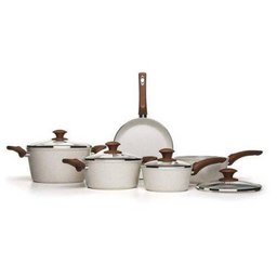 Jogo de Panelas 5 Pc Ceramic Life 4.5 Vanilla 4700/110 Brinox - 1