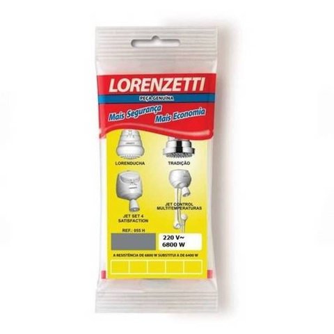 Resistência para Chuveiro Tradição, Jet Set 4T e Lorenducha 220V 6800W 055-H Lorenzetti