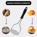 Ver imagem 3 de Amassador de Batatas e Legumes Manual Aço Inoxidável Cozinha