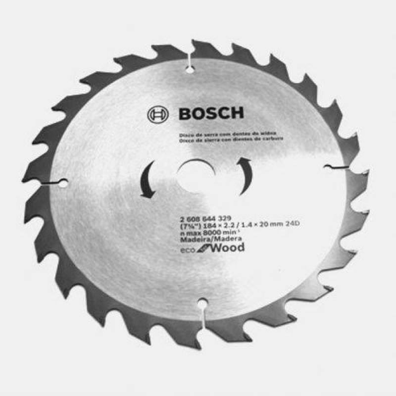 Disco De Serra Circular 184mm 24 Dentes - Bosch
