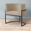 Ver imagem 6 de Poltrona Decorativa Luana Base Preta Suede Cores - DS Estofados Poltrona Luana Capuccino