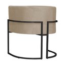 Ver imagem 5 de Poltrona Decorativa Luana Base Preta Suede Cores - DS Estofados Poltrona Luana Capuccino