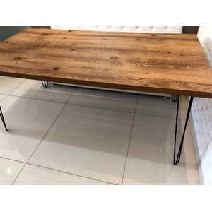 Mesa Jantar Hairpin Legs 90 X 140 Cm Antiqua - sem Cadeiras Janta Varanda Gourmet Home Sala Cozinha