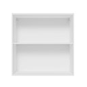 Ver mais imagens de Armário de Cozinha Aéreo 70 cm 2 Portas Branco/Preto Glamy Madesa