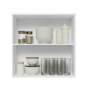 Ver imagem 5 de Armário de Cozinha Aéreo 70 cm 2 Portas Branco/Preto Glamy Madesa
