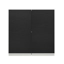 Ver imagem 7 de Armário de Cozinha Aéreo 70 cm 2 Portas Branco/Preto Glamy Madesa