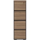 Ver imagem 7 de Armário para Escritório Arquivo 04 Gavetas com Chave Unik A02 Nogal Preto