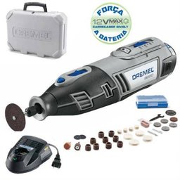 Micro Retífica a Bateria 12V Lítio 30 Acessórios 8220 -N/30 Dremel - 2