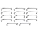 Ver imagem 1 de Alça de Apoio Inox Barra 30cm Kit 14 Unidades Idoso Cadeirante Segurança Banheiro Box Acessibilidade