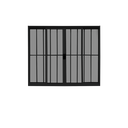 Ver imagem 1 de Vitrô 4 Folhas de Correr Aluminio Preto com Grade 1,00x1,80 Linha 18 Modular