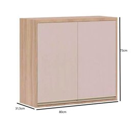Armário Luciane Yara 2 Portas 80cm - 3