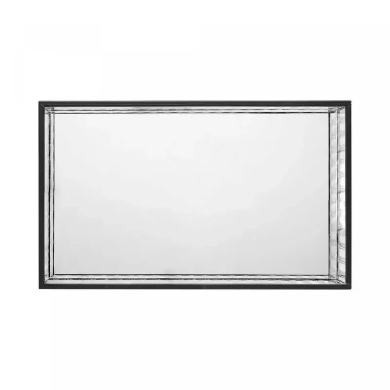 Bandeja de Metal com Espelho Preta 15cm X 25cm X 4cm - 3