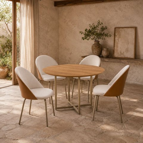 Kit 2 Cadeiras Jantar Grecia Gleice Bicolore Premium
