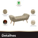 Ver imagem 5 de Recamier Estofada Casal King Size Ayla Veludo Bege Claro