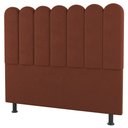 Ver imagem 1 de Cabeceira Cama Box Casal Queen Size Lana 160cm Suede Terracota - Desk Design