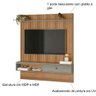Painel Home Lumini Ripado para Tv até 65\' -casa Chick Amêndoa-titânio - 3