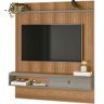 Painel Home Lumini Ripado para Tv até 65\' -casa Chick Amêndoa-titânio - 1