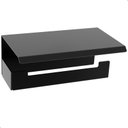 Ver imagem 3 de Porta Papel Higienico Suporte Papeleira Preto F.elg