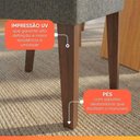 Ver imagem 6 de Conjunto Sala de Jantar Vick 6 Lugares Tampo MDF Oval Base em X Cadeiras Tati Linho Madeirado