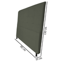 Ver imagem 2 de Cabeceira Estofada Pérola 90 cm Para Cama Box Quarto Solteiro MV Estofados Suede Cinza