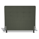 Ver imagem 1 de Cabeceira Estofada Pérola 90 cm Para Cama Box Quarto Solteiro MV Estofados Suede Cinza