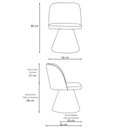Ver imagem 4 de Cadeira de Jantar Liz Base Fixa Linho Terracota - Nexta