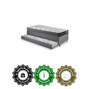 Ver imagem 5 de Bicama Box Solteiro Linho 88x188x28 Cm com Colchão Adapto Molas Ensacadas e Colchão Auxiliar