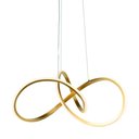 Ver imagem 3 de Lustre Pendente Taschibra Design Tóquio 30w Led 45cm Luz Quente 3000k Bivolt Ouro