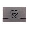Capacho Corações Cinza - 0,40 X 0,60 - Moriah Tapetes - 1