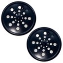Ver imagem 1 de Kit 2 Ralo Grelha Inox Preto Banheiro Redondo 15x15 C Fecho