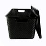 Caixas/cesto Organizador Rattan Preto 8,8 Litros - 2