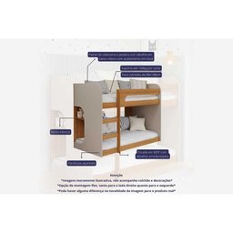 Beliche Multifuncional Ema Montessoriana Nature/off White - Cimol - 5 Beliche Multifuncional Ema Montessoriana Nature/off White - Cimol - 5